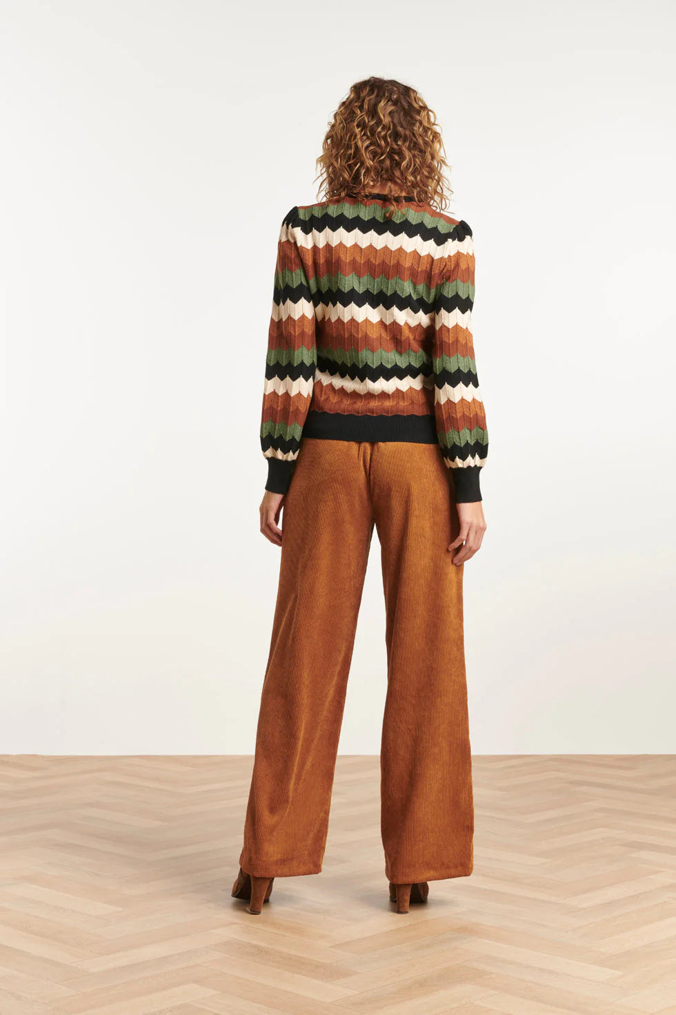 Top punto retro multicolor Elaia