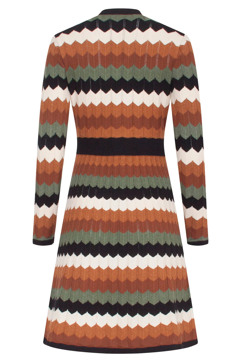 Vestido punto retro multicolor Elaia