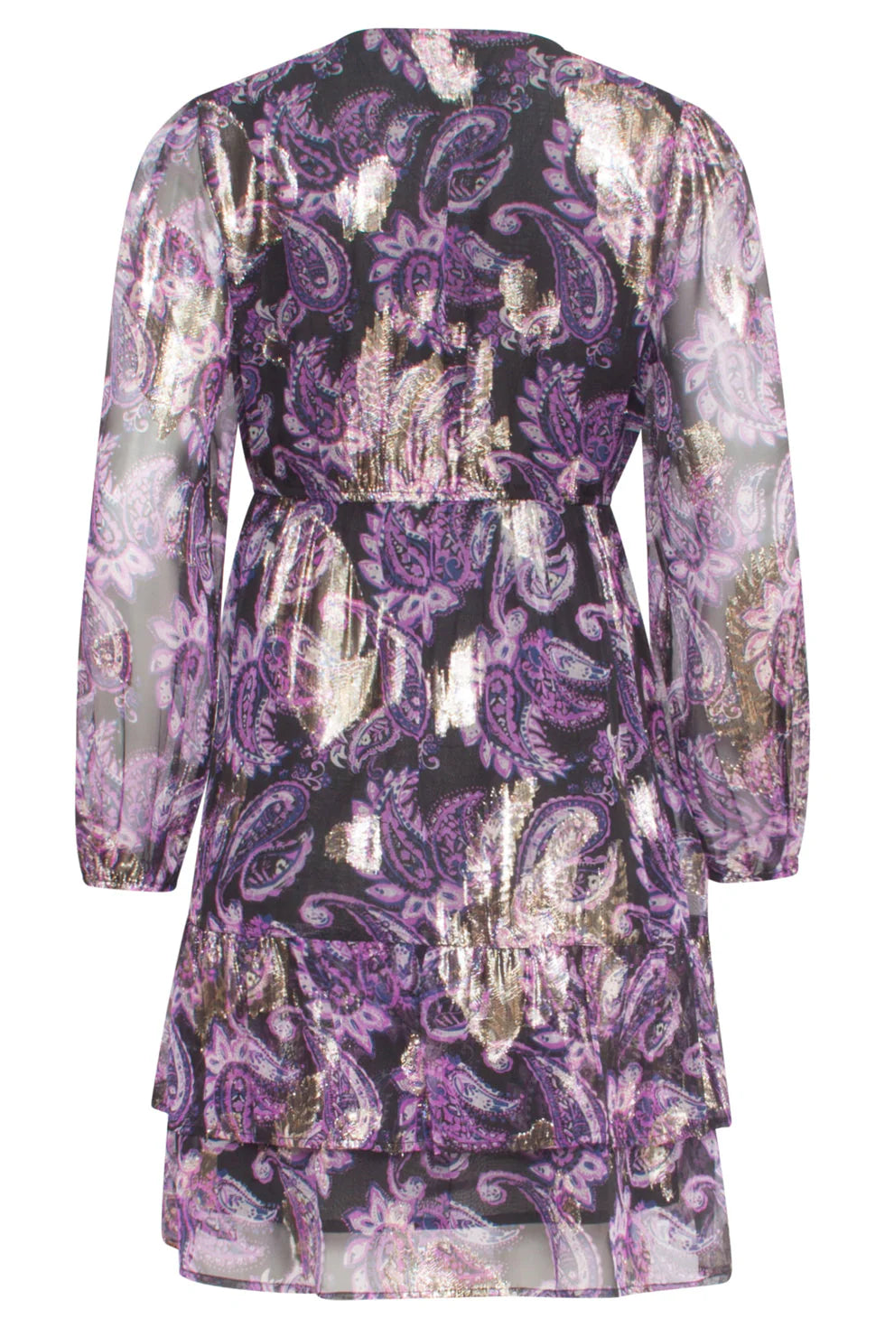 Vestido Paisley Elegante Morado