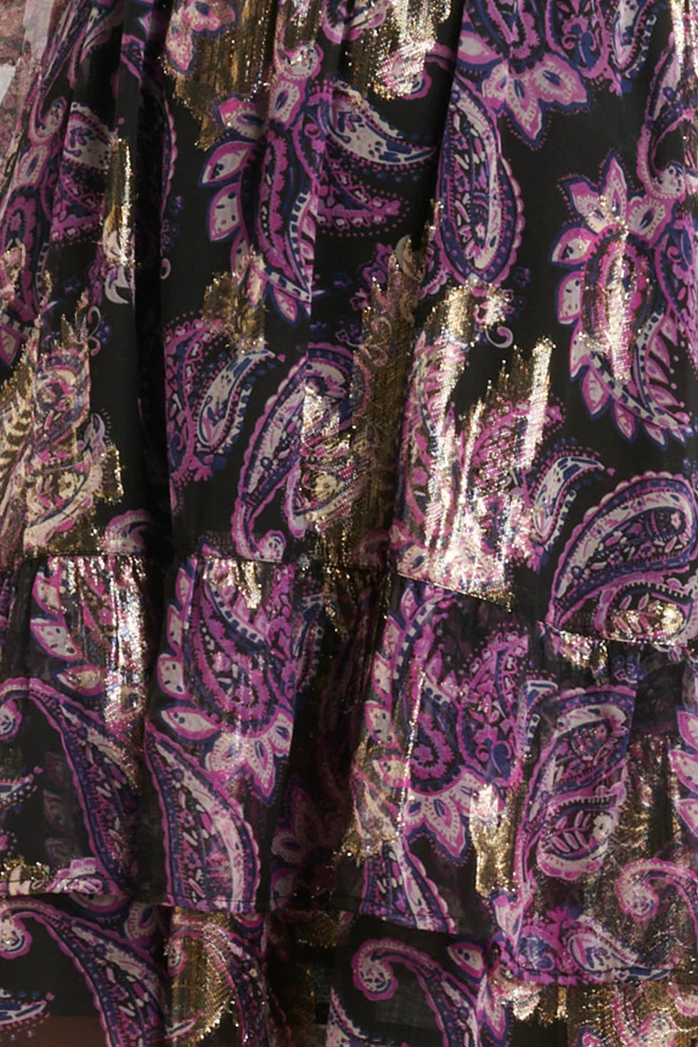 Vestido Paisley Elegante Morado