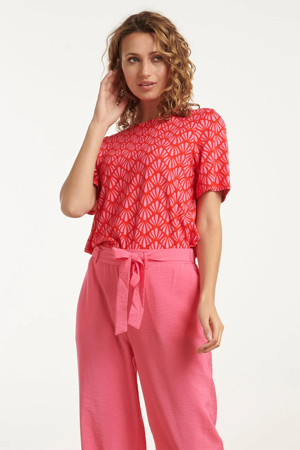 Top Rojo Estampado Alegre