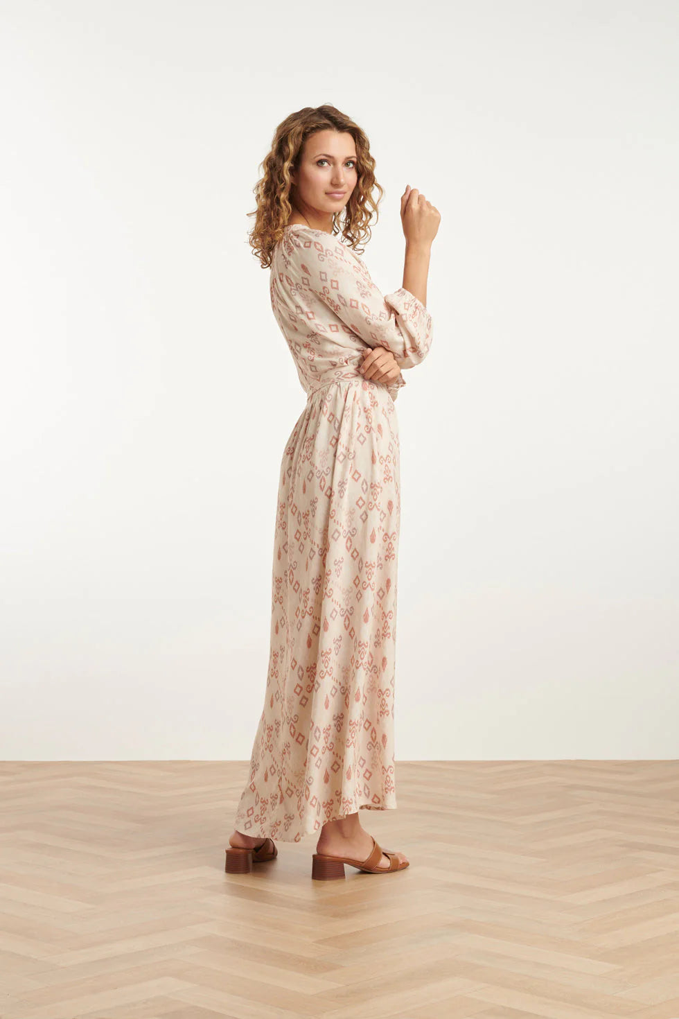 Vestido Arena Estampado Fluido