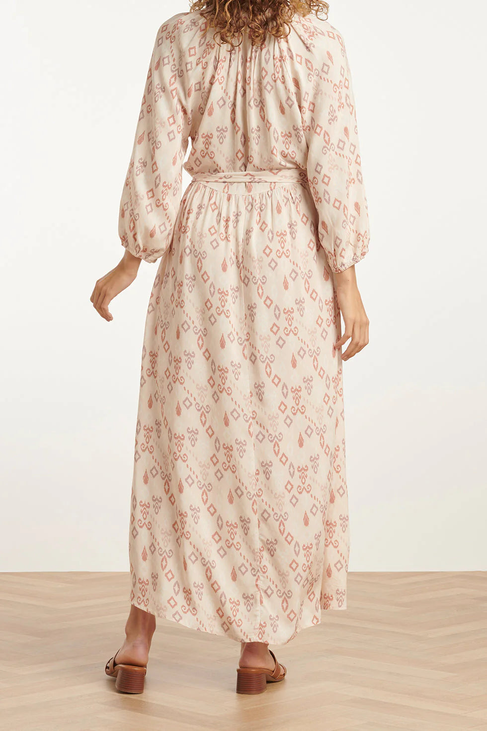 Vestido Arena Estampado Fluido