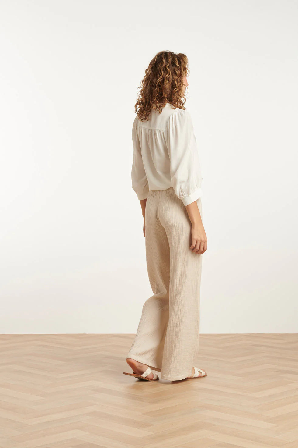 Pantalón Linen Soft Beige