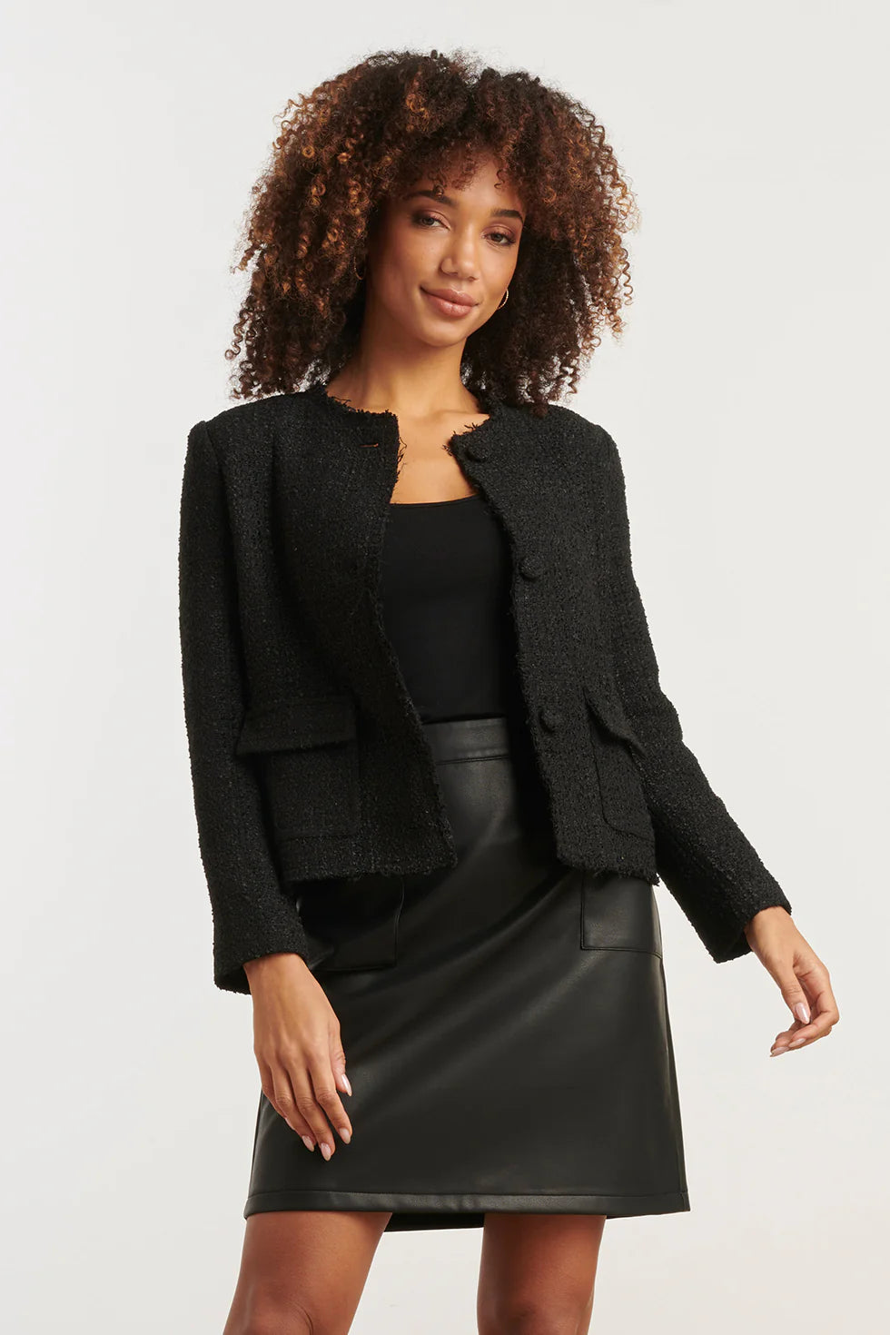 Chaqueta Noir Tweed Luxe