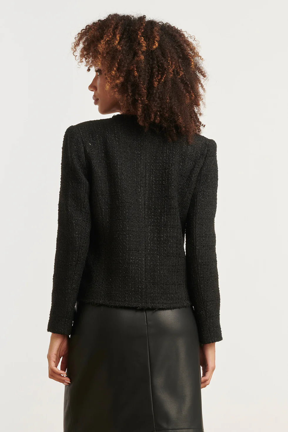 Chaqueta Noir Tweed Luxe