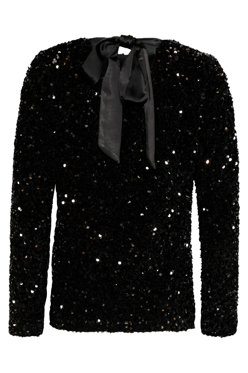 Top Brillo Noche – Negro