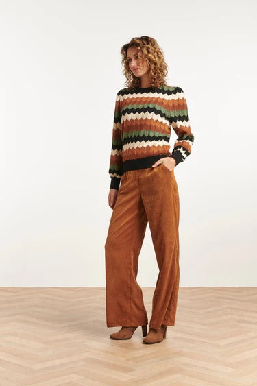 Top punto retro multicolor Elaia