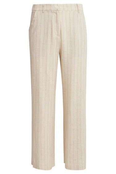 Pantalón Lino Rayas – Arena