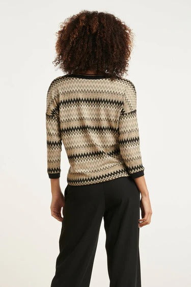 Top Zigzag Elegante