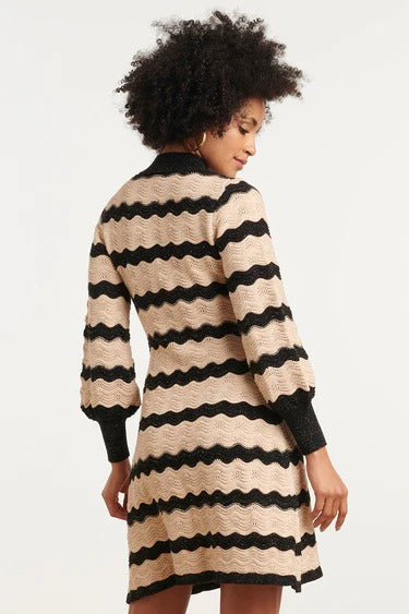 Vestido Noir Waves