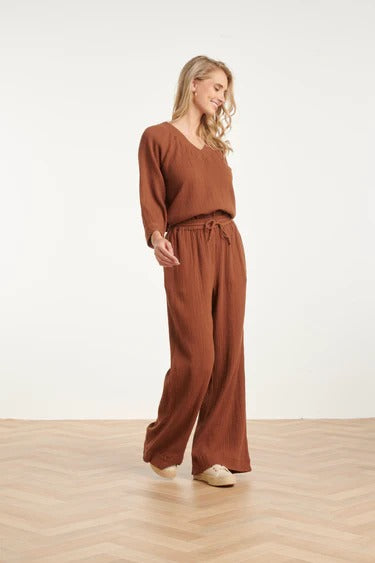 Pantalón Soft Flow Brown