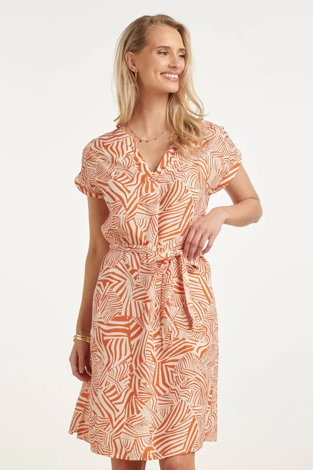 Vestido Estampado Fluido