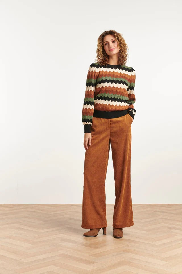 Top punto retro multicolor Elaia