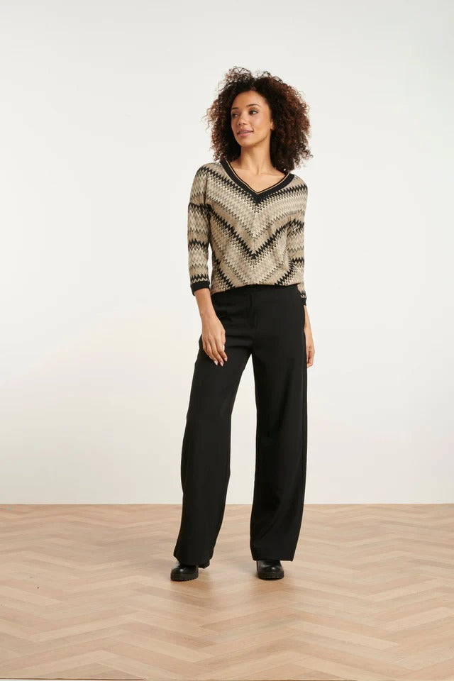 Top Zigzag Elegante