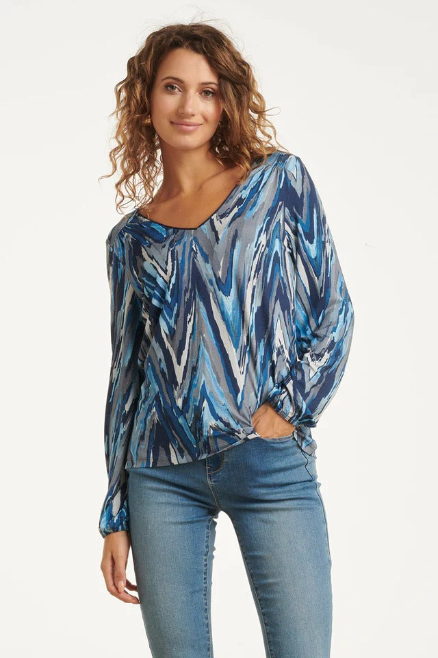 Top Estampado Zigzag