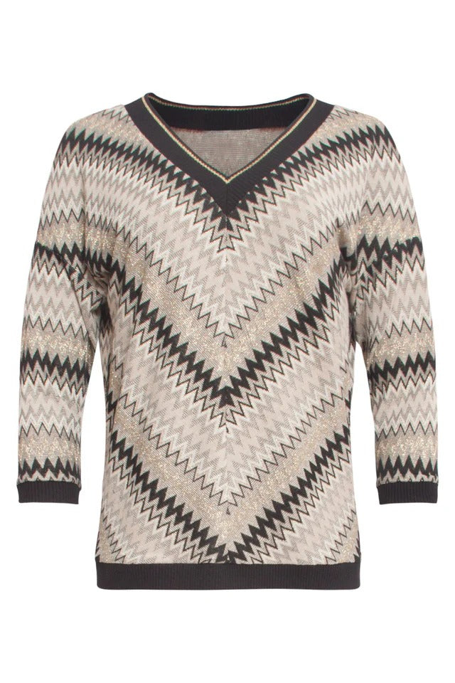 Top Zigzag Elegante