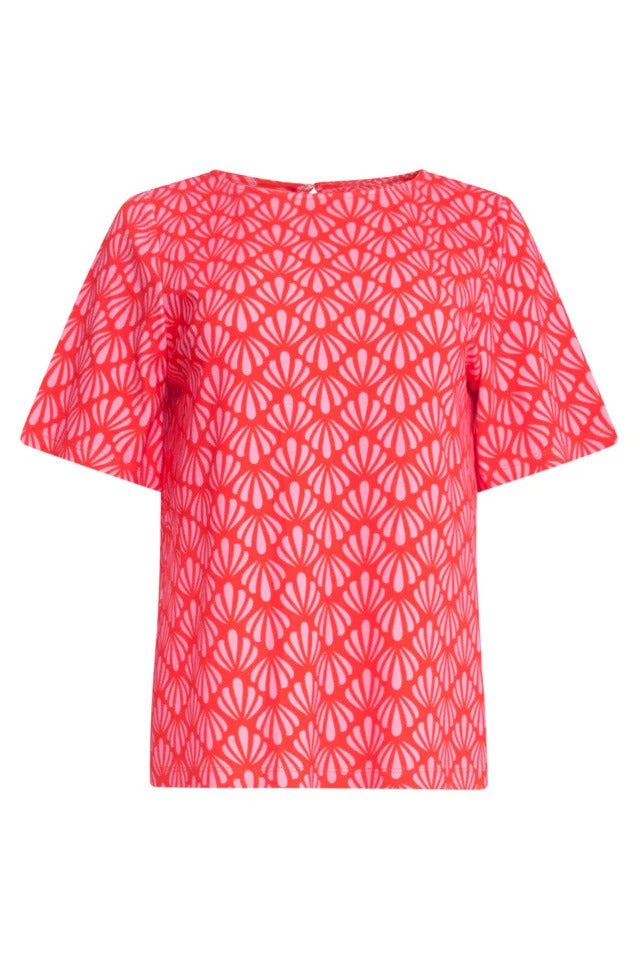 Top Rojo Estampado Alegre