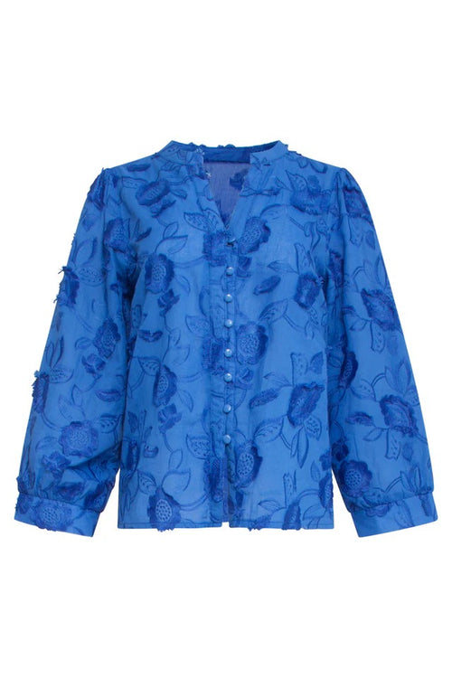 Blusa Cobalt Bloom