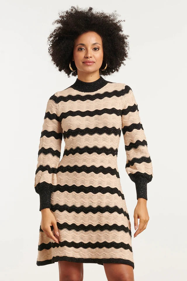 Vestido Noir Waves