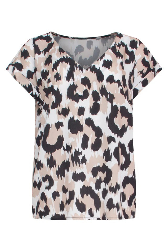 Top Animal Print Ajustado