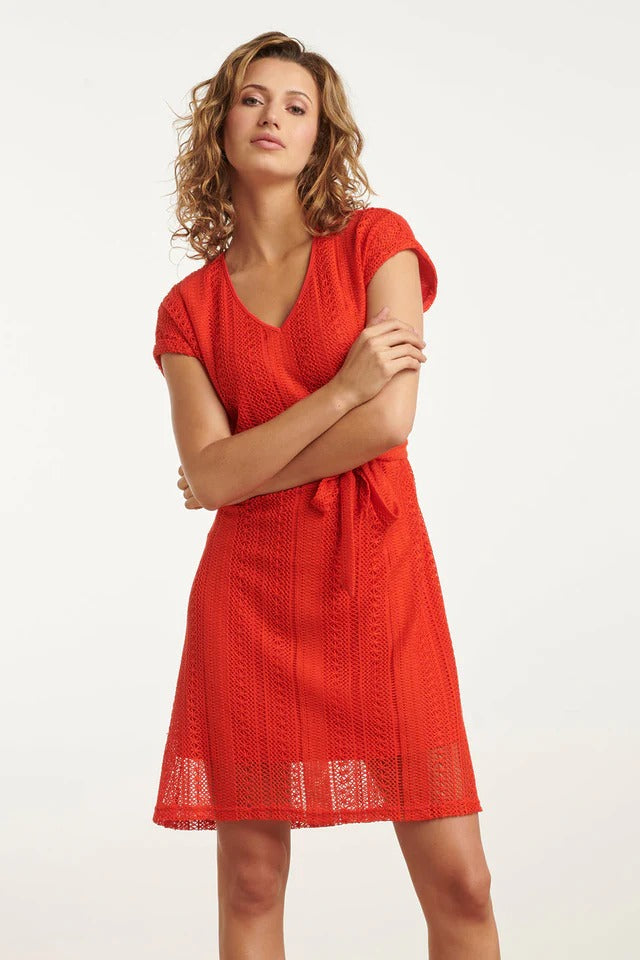 Vestido rojo elegante Elaia