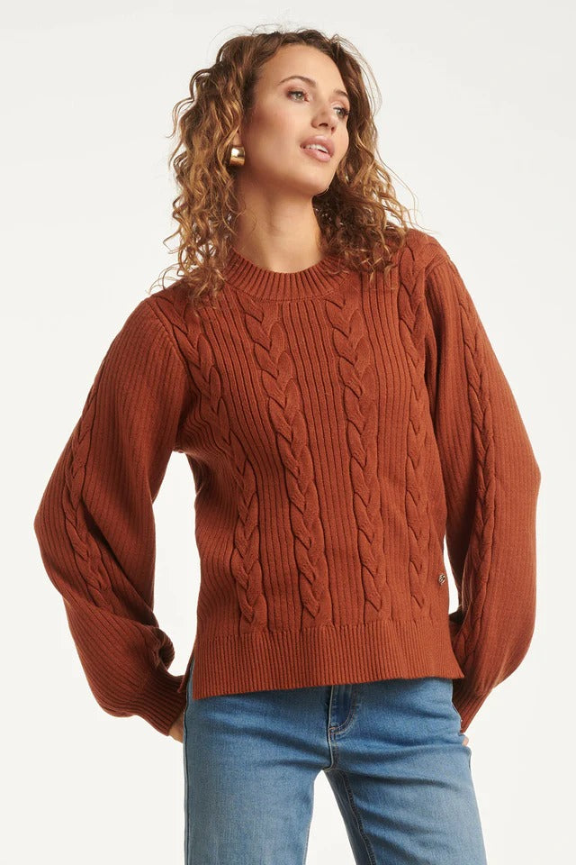 Jersey de Punto Trenzado