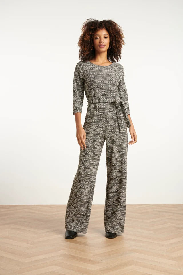 Mono Tweed Blanco y Negro Elegance