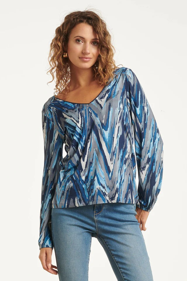 Top Estampado Zigzag