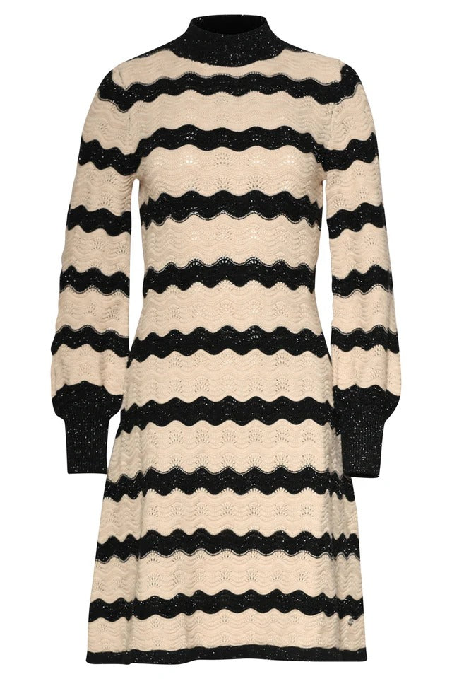 Vestido Noir Waves