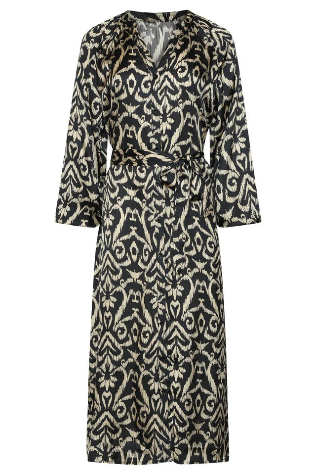 Vestido Midi Estampado Elegante