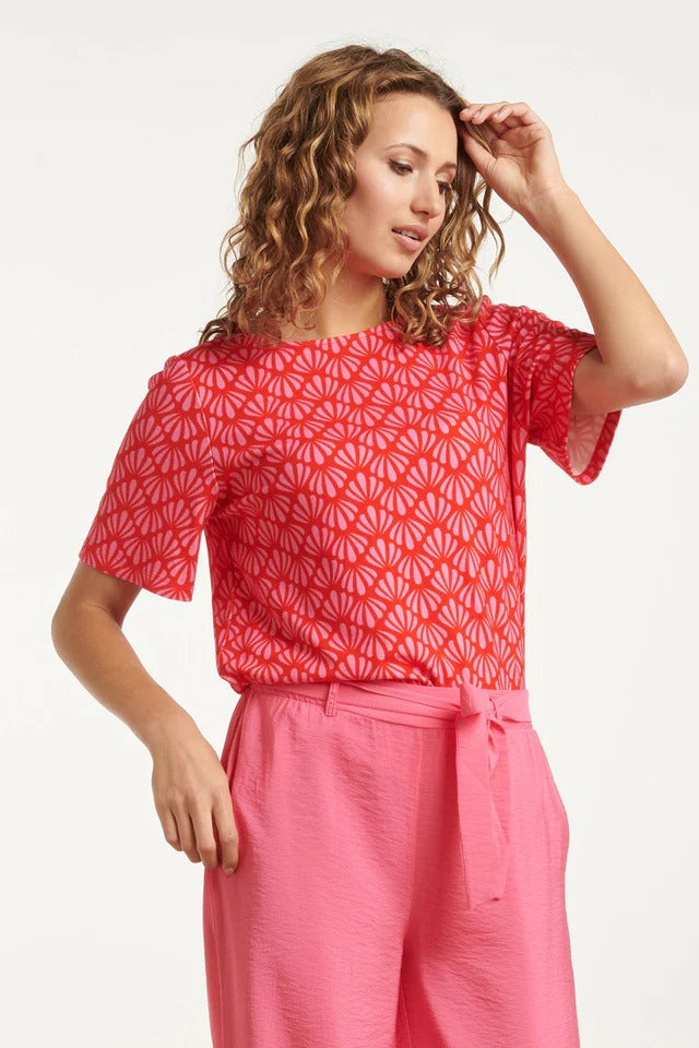 Top Rojo Estampado Alegre