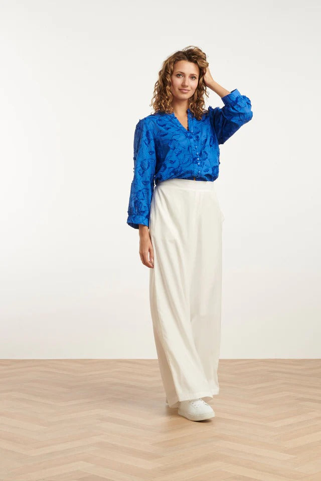 Blusa Cobalt Bloom