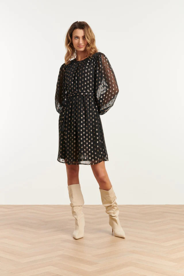 Vestido Black & Gold Premium