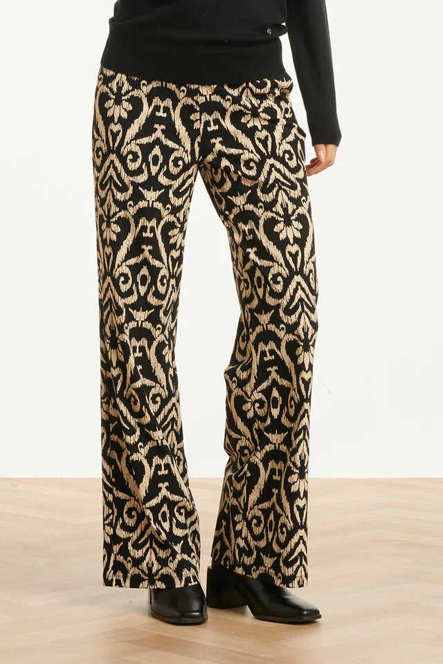 Pantalón Estampado Azteca – Negro