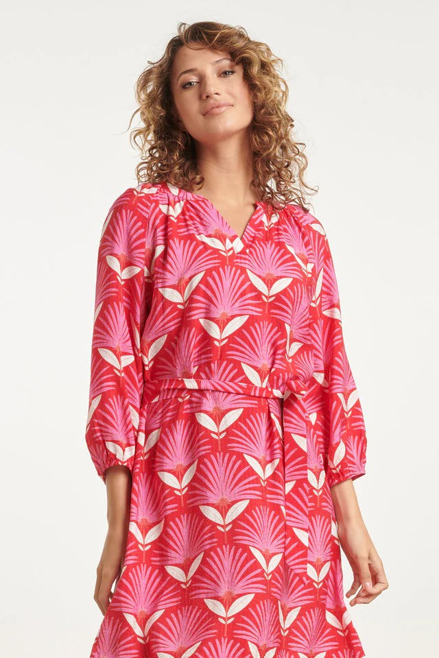 Vestido Coral Bloom