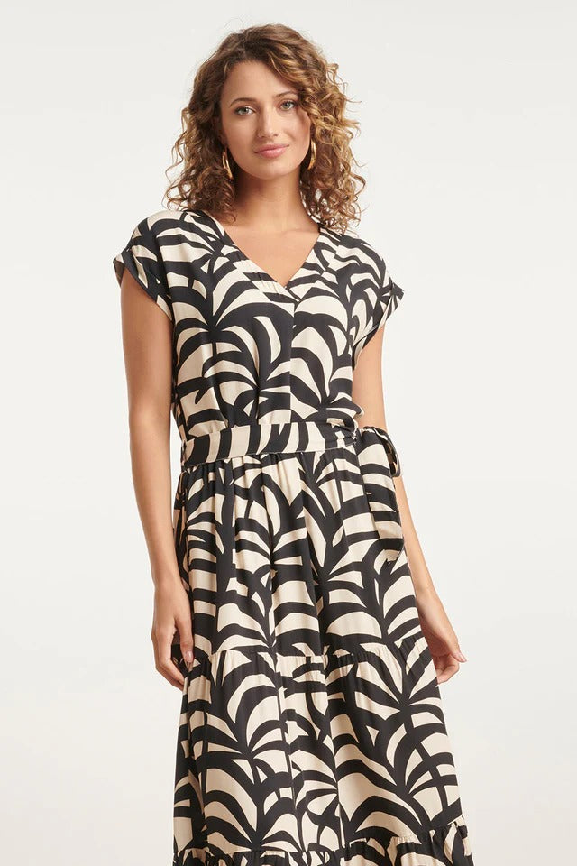 Vestido largo estampado Elaia