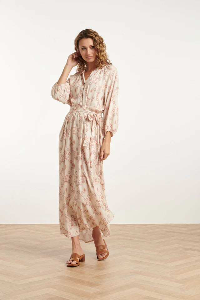 Vestido Arena Estampado Fluido