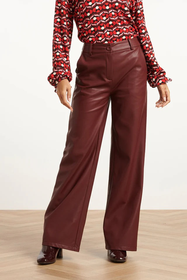 Pantalón Palazzo Burdeos Elegance