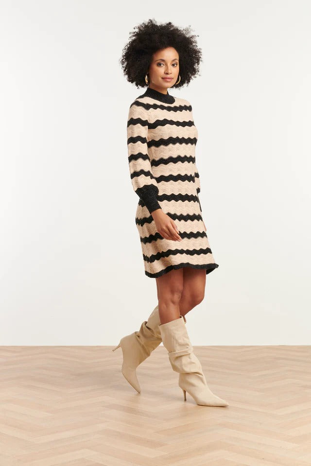 Vestido Noir Waves