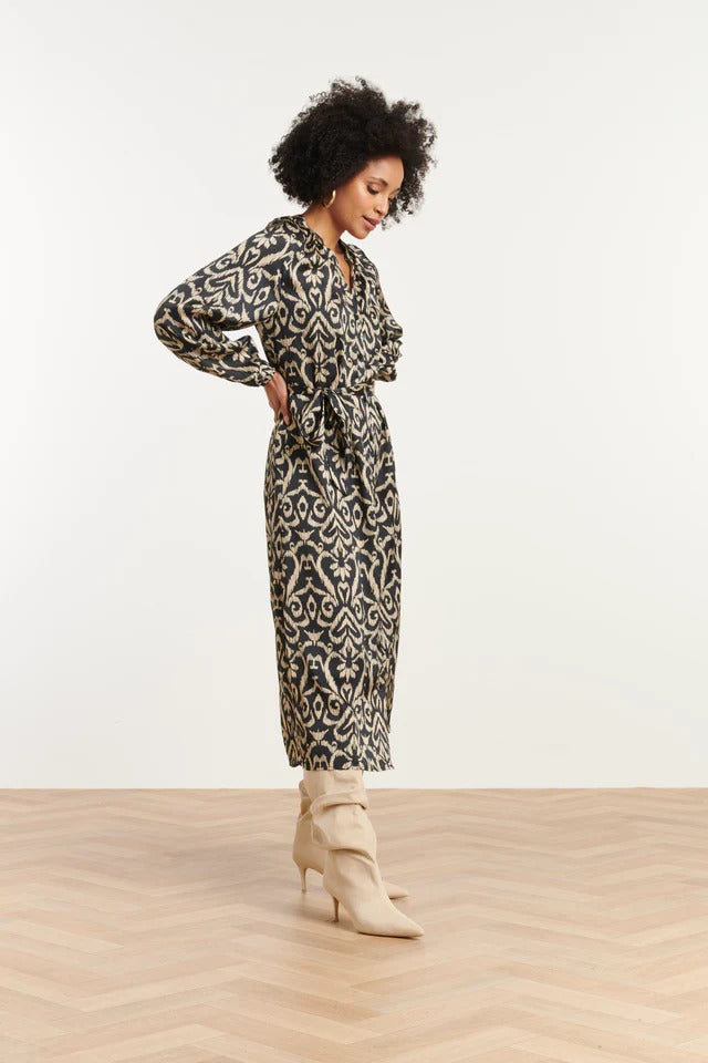 Vestido Midi Estampado Elegante