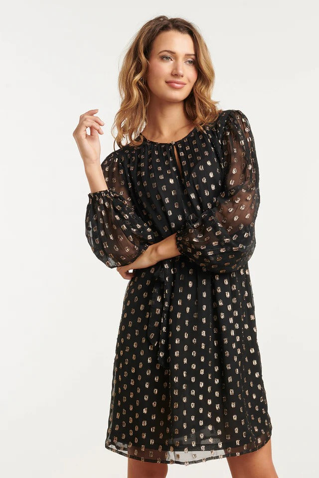 Vestido Black & Gold Premium