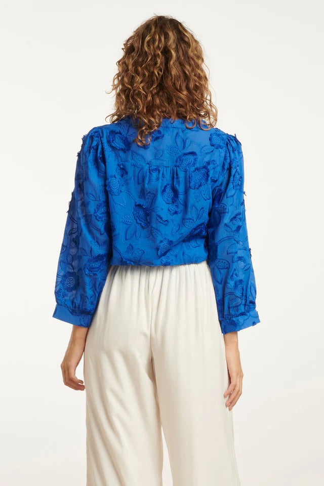 Blusa Cobalt Bloom