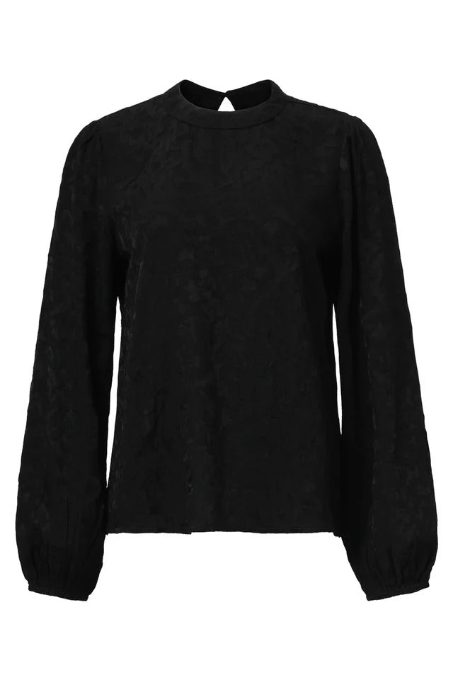Top Noir Jacquard
