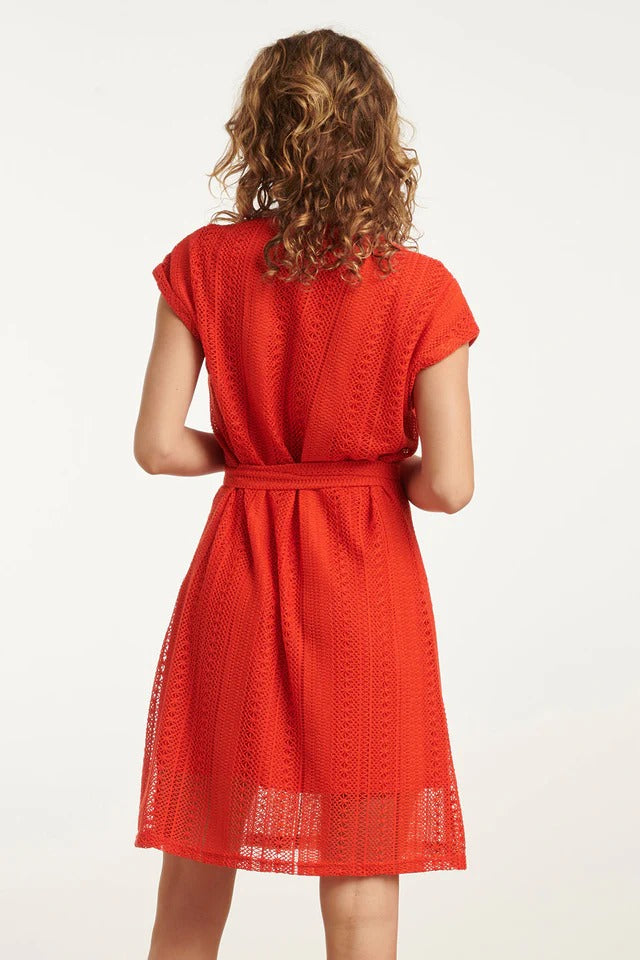Vestido rojo elegante Elaia