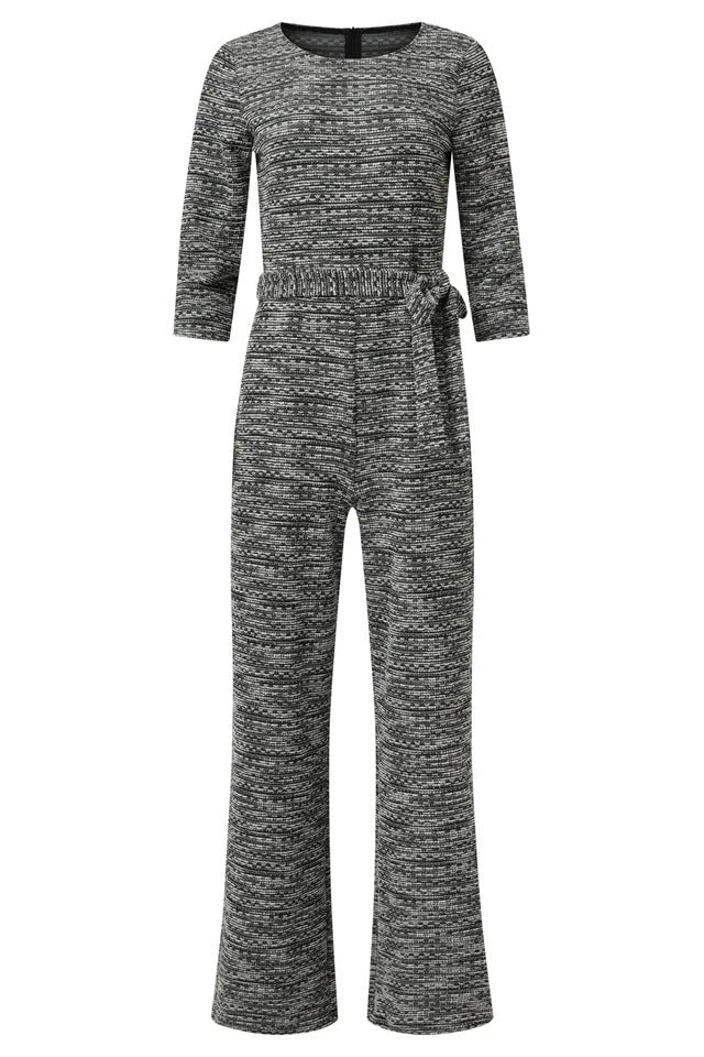 Mono Tweed Blanco y Negro Elegance