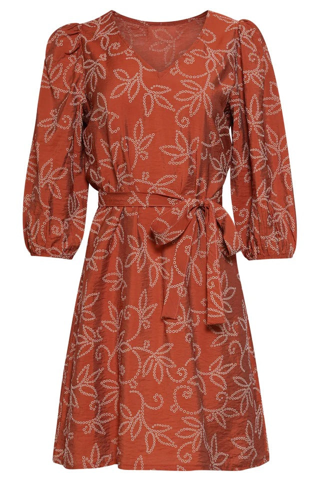 Vestido Floral con Cinturón