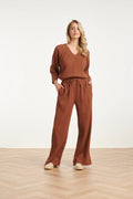 Pantalón Soft Flow Brown