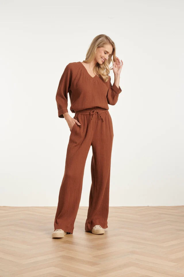 Pantalón Soft Flow Brown